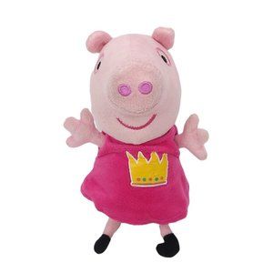 Jazwares Peppa Pig Plush 8" Stuffed Animal Toy Pink T Shirt